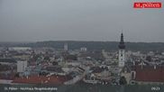 Archived webcam image showing St. Pölten - View over the city on 20 Oct 2026 at 09:16