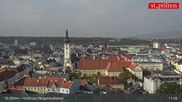 Archived webcam image showing St. Pölten - View over the city on 20 Oct 2026 at 11:16