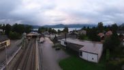 Archived webcam image showing View from the railway station at Attersee on 21 Sep 2026 at 07:47