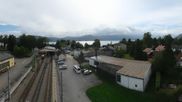 Archived webcam image showing View from the railway station at Attersee on 21 Sep 2026 at 10:47