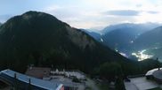 Archived webcam image showing View from Kornplatz to the Piz de Plaies mountain station on 26 Jul 2026 at 00:34