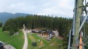 Archiviertes Webcam Bild: Blick am Kronplatz auf die Bergstation Piz de Plaies am 26.07.2026 um 06:29 Uhr