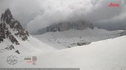 Archived webcam image showing Dolomites: Mountain Hut Antonio Locatelli on 13 Apr 2026 at 14:10