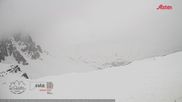 Archived webcam image showing Dolomites: Mountain Hut Antonio Locatelli on 13 Apr 2026 at 18:04
