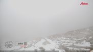 Archived webcam image showing Dolomites: Mountain Hut Antonio Locatelli on 14 May 2026 at 06:17