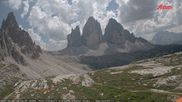 Archiviertes Webcam Bild: Dreizinnenhütte Südtirol: Blick auf die 3 Zinnen am 30.06.2026 um 14:10 Uhr