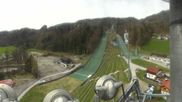 Archiviertes Webcam Bild: Bischofshofen: Blick auf Skisprungschanze und Ort am 12.04.2026 um 12:33 Uhr