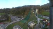 Archiviertes Webcam Bild: Bischofshofen: Blick auf Skisprungschanze und Ort am 17.04.2026 um 07:14 Uhr