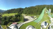 Archiviertes Webcam Bild: Bischofshofen: Blick auf Skisprungschanze und Ort am 29.05.2026 um 08:45 Uhr