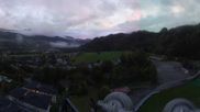 Archiviertes Webcam Bild: Bischofshofen: Blick auf Skisprungschanze und Ort am 10.10.2026 um 18:46 Uhr