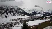 Archiviertes Webcam Bild: Oberlech am Arlberg: Pension Bergland am 12.04.2026 um 12:55 Uhr
