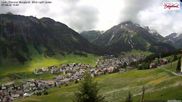Archived webcam image showing Lech: Guesthouse Bergland on 7 Jun 2026 at 10:47