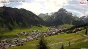 Archived webcam image showing Lech: Guesthouse Bergland on 7 Jun 2026 at 12:47