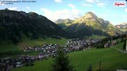 Archived webcam image showing Lech: Guesthouse Bergland on 7 Jul 2026 at 06:23