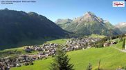 Archived webcam image showing Lech: Guesthouse Bergland on 12 Jul 2026 at 08:29