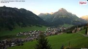 Archived webcam image showing Lech: Guesthouse Bergland on 3 Aug 2026 at 07:28