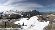 Archived webcam image showing Panorama of the Alpe di Siusi from the Puflatsch mountain station on 20 Apr 2026 at 10:13