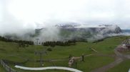 Archived webcam image showing Panorama of the Alpe di Siusi from the Puflatsch mountain station on 6 Jun 2026 at 08:08