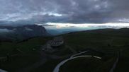 Archived webcam image showing Panorama of the Alpe di Siusi from the Puflatsch mountain station on 6 Jun 2026 at 22:08