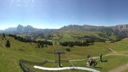 Archiviertes Webcam Bild: Seiser Alm: Blick von der Puflatsch Bergstation am 12.07.2026 um 10:05 Uhr