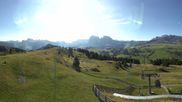 Archived webcam image showing Panorama of the Alpe di Siusi from the Puflatsch mountain station on 8 Aug 2026 at 08:37