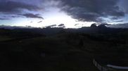 Archived webcam image showing Panorama of the Alpe di Siusi from the Puflatsch mountain station on 14 Sep 2026 at 06:32