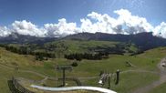 Archived webcam image showing Panorama of the Alpe di Siusi from the Puflatsch mountain station on 17 Sep 2026 at 14:29