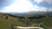 Archived webcam image showing Panorama of the Alpe di Siusi from the Puflatsch mountain station on 18 Sep 2026 at 10:05