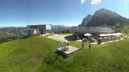Archived webcam image showing Alpe di Siusi: Top station Florianlift on 9 Jul 2026 at 10:35