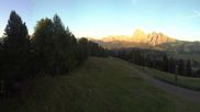 Archived webcam image showing View over Alpe di Siusi - Mezdi mountain station on 12 Jul 2026 at 20:31