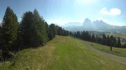 Archived webcam image showing View over Alpe di Siusi - Mezdi mountain station on 14 Aug 2026 at 10:06