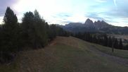 Archived webcam image showing View over Alpe di Siusi - Mezdi mountain station on 13 Sep 2026 at 07:26