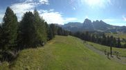 Archived webcam image showing View over Alpe di Siusi - Mezdi mountain station on 13 Sep 2026 at 10:26