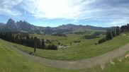 Archived webcam image showing View over Alpe di Siusi - Mezdi mountain station on 13 Sep 2026 at 12:26