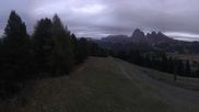 Archived webcam image showing View over Alpe di Siusi - Mezdi mountain station on 13 Oct 2026 at 20:48