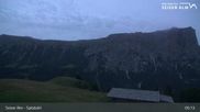 Archived webcam image showing Seiser Alm: Top Station Spitzbühl on 14 Jul 2026 at 05:28