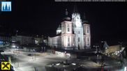 Archiviertes Webcam Bild: Mariazell: Hauptplatz und Basilika am 26 Feb 2026 um 18:46 Uhr