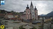 Archiviertes Webcam Bild: Mariazell: Hauptplatz und Basilika am 12.04.2026 um 08:57 Uhr
