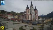Archiviertes Webcam Bild: Mariazell: Hauptplatz und Basilika am 12.04.2026 um 16:57 Uhr
