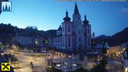 Archiviertes Webcam Bild: Mariazell: Hauptplatz und Basilika am 12.07.2026 um 04:51 Uhr