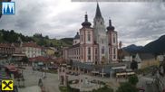 Archiviertes Webcam Bild: Mariazell: Hauptplatz und Basilika am 12.07.2026 um 14:51 Uhr