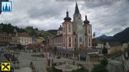 Archiviertes Webcam Bild: Mariazell: Hauptplatz und Basilika am 12.07.2026 um 18:36 Uhr