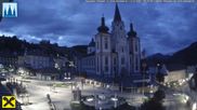 Archiviertes Webcam Bild: Mariazell: Hauptplatz und Basilika am 13.07.2026 um 04:03 Uhr
