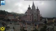 Archiviertes Webcam Bild: Mariazell: Hauptplatz und Basilika am 26.08.2026 um 08:02 Uhr