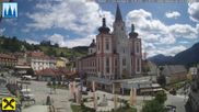 Archiviertes Webcam Bild: Mariazell: Hauptplatz und Basilika am 26.08.2026 um 12:02 Uhr
