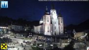 Archiviertes Webcam Bild: Mariazell: Hauptplatz und Basilika am 26.08.2026 um 20:02 Uhr