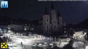 Archiviertes Webcam Bild: Mariazell: Hauptplatz und Basilika am 28.08.2026 um 00:29 Uhr