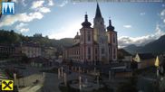 Archiviertes Webcam Bild: Mariazell: Hauptplatz und Basilika am 12.10.2026 um 08:02 Uhr
