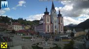 Archiviertes Webcam Bild: Mariazell: Hauptplatz und Basilika am 12.10.2026 um 14:02 Uhr