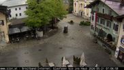 Archived webcam image showing St. Johann/Tyrol: Village on 21 May 2026 at 07:32